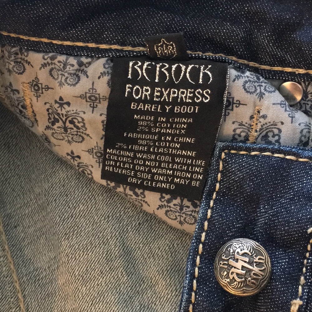 Re Rock For Express Double Seam Barely Boot Jeans… - image 5